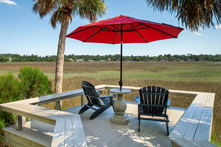 Treated decking cover for long-lasting outdoor wood surfaces